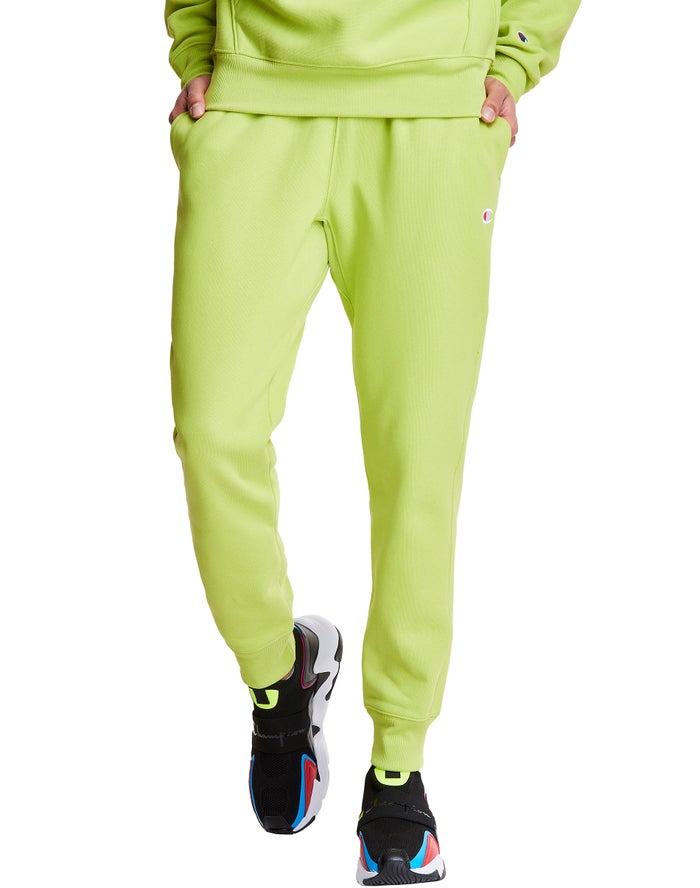 Champion Mens Joggers NZ - Reverse Weave Green ( 1546-KLGSV )